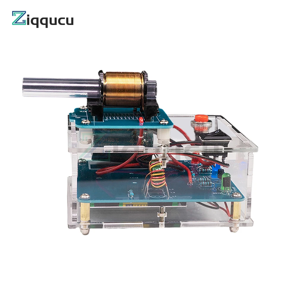 DIY Electronics Kit Electric Magnetic Transmitter Shooting Game Mini Voltage Converter Module Soldering Kits for Welding Learn