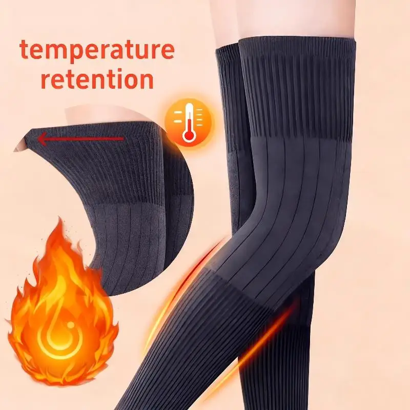 1 Pair Thick Warm Kneepad Leg Guard Hight Quality Women Men Knee Protector Windproof Coldproof Leg Warmers Run Knee Protector