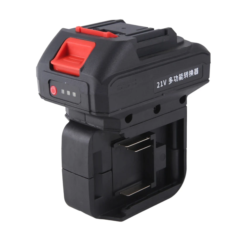 2 In 1 Battery Converter For Makita Impact Drill Wrench Screwdriver Worklight One-To-Two Battery Converter USB Port-WorthOwn