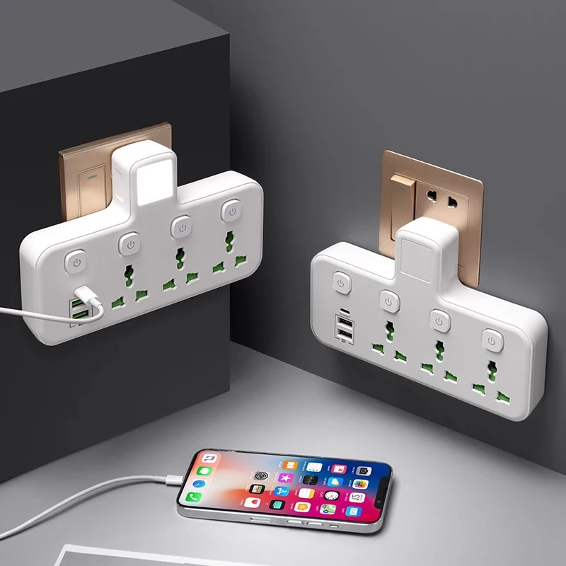 

EU UK US AU Plug AC Outlet Power Universal Jack USB Charge Separate Switch with Night Light Multiprise Wall Electric Socket