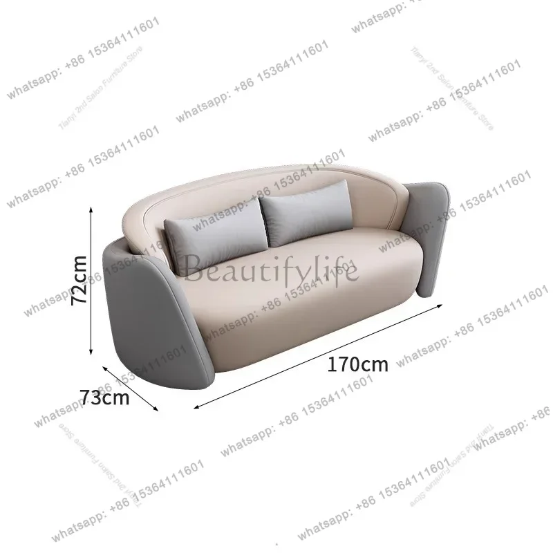 LSNordic Creative Office Sofa Company Business Reception Rest Area Sofa Chair Long Sitting Comfortable Office Furniture FYOS
