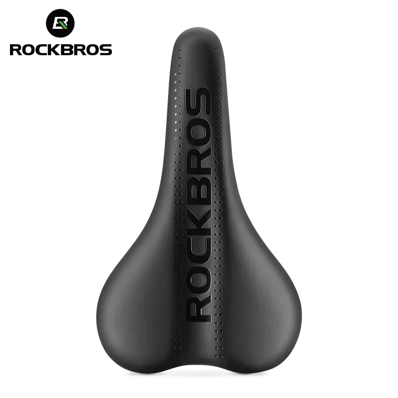 ROCKBROS Bicycle Saddle Comfortable Cycling Cushion Shock Absorption Wear-Resistant Bike Saddle PU Leather Breathable Cushion