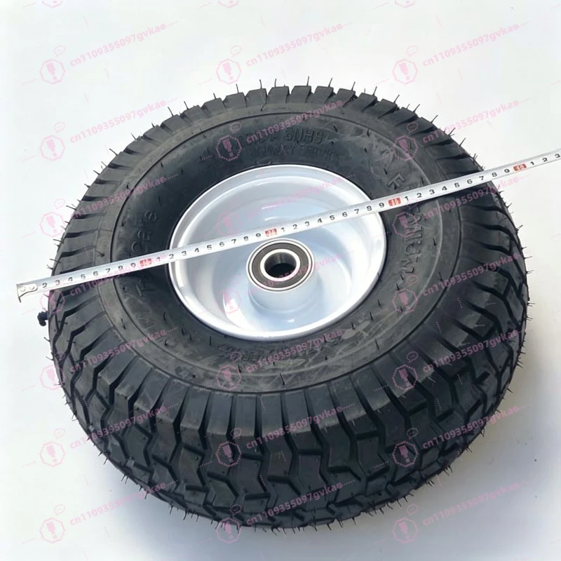 15X6-6 Tires, Lawn Mower Trolley 15x6.00-6 Vacuum, Trailer with Axle Tube Wheels