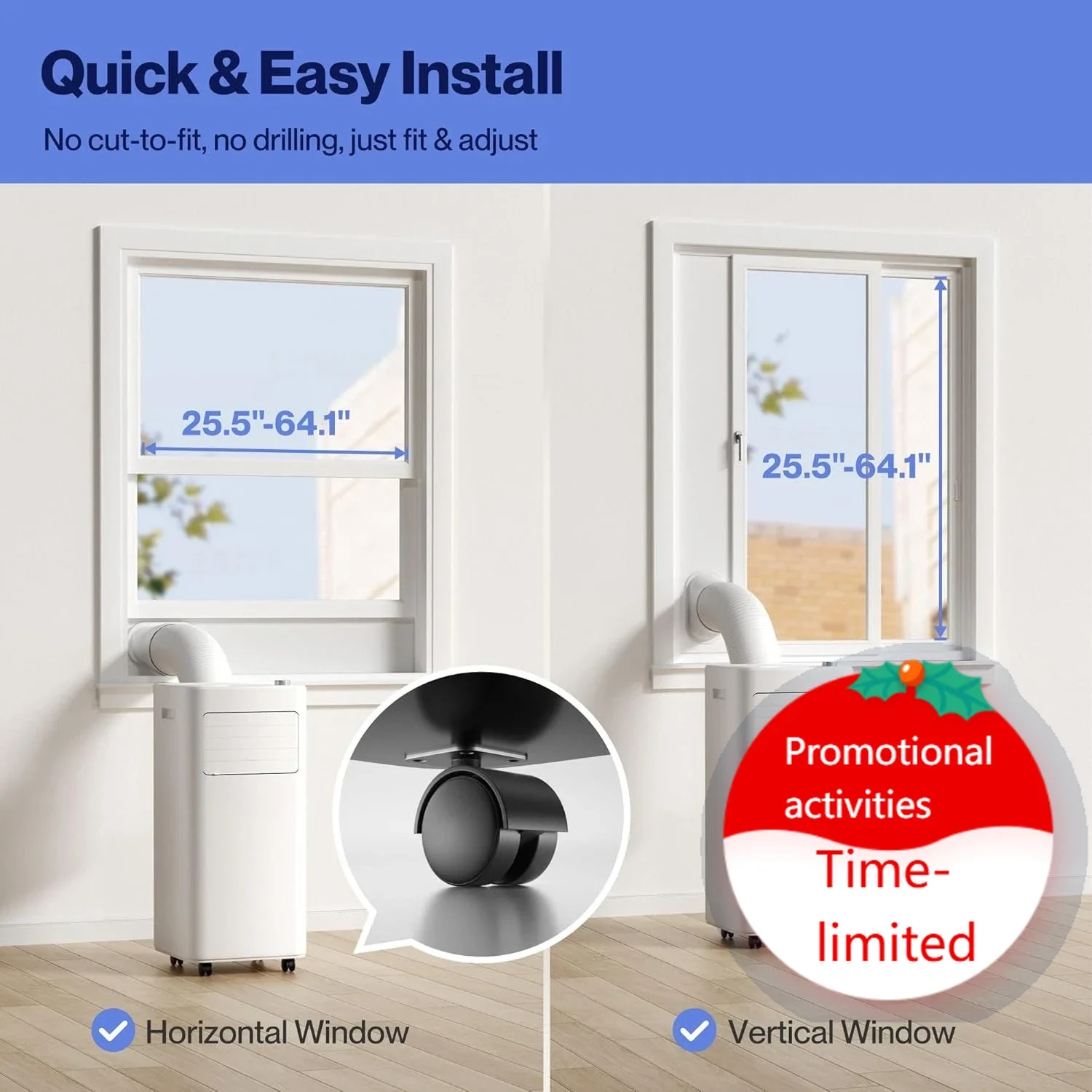 

Bestseller10000 BTU Cools Up To 250 Sq.Ft, Portable Air Conditioner with Heat Pump, Smart WiFi Enabled, Work with Alexa, Geo Fen