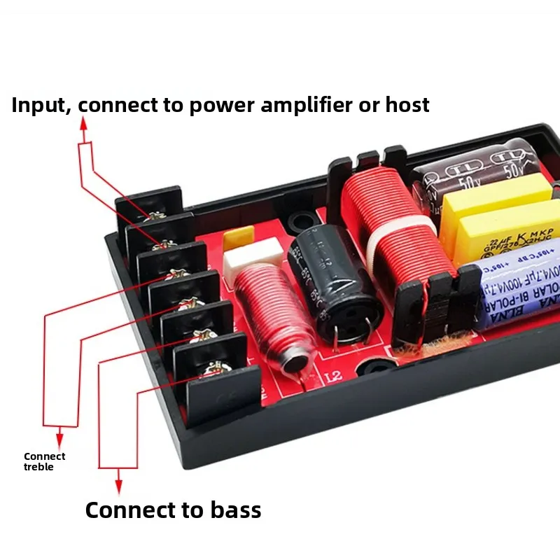 SOTAMIA 120W 양방향 분배기 고음 및 저음 스피커 DIY 자동차 스피커 수정 된 양방향 분배기 사운드 분배기 모듈