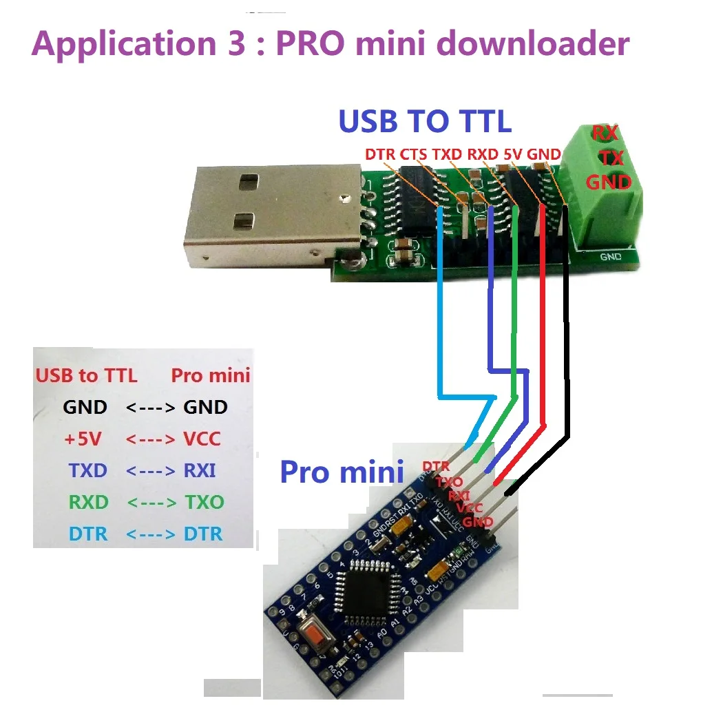 4x UD67A01 USB RS232 TTL232 Serial port Converter TXD RXD GND CTS DTR WIN10 CH340 SP232 MAX232