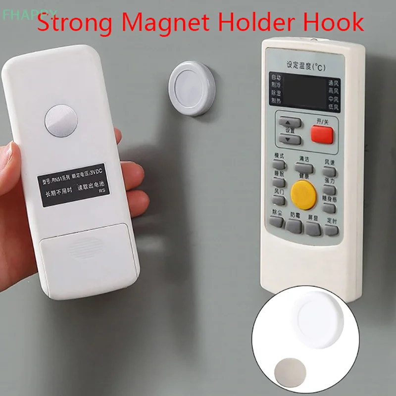 1/5PCS Magnetic Hooks Wall Mount Strong Magnet Holder Hook For Fridge Sticker Remote Control Storage Holder Home Organizer Hooks