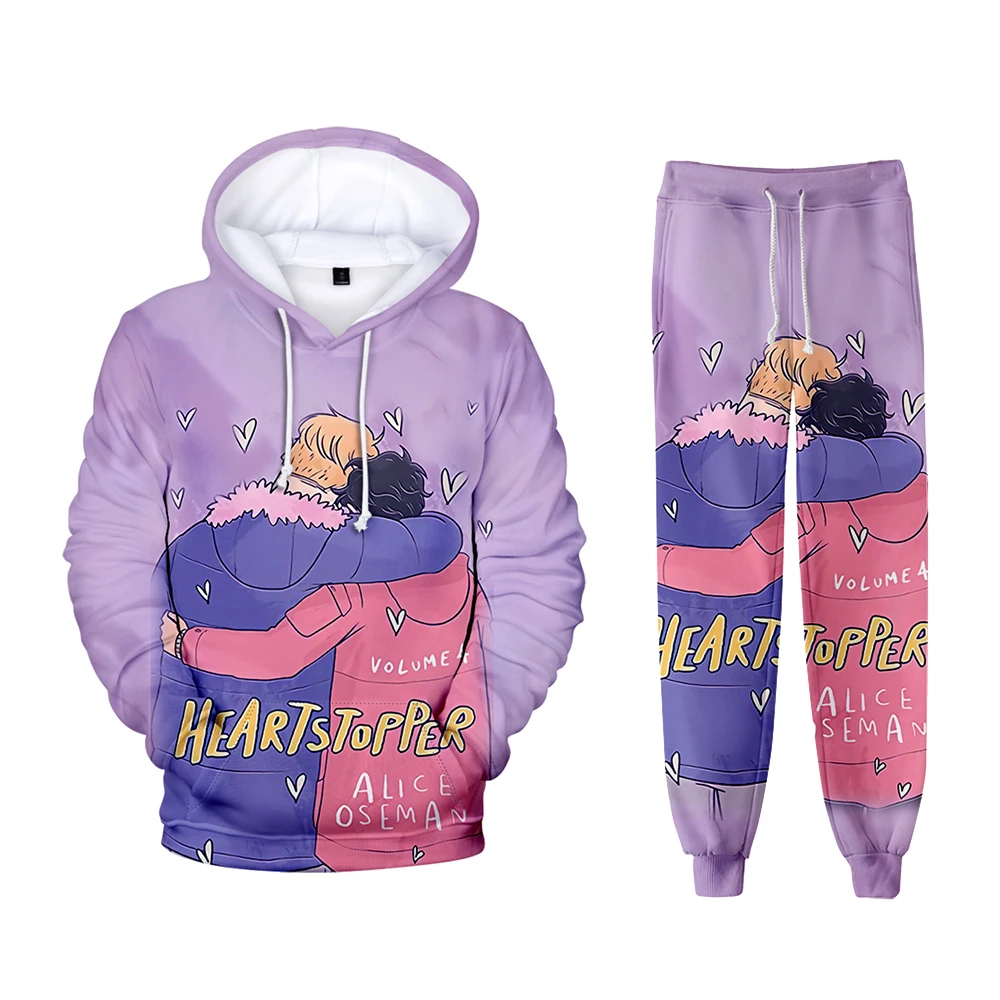 

Charlie and Nick Anime Tv Series Two Piece Set Long Sleeve Hoodies+Sweatpants Men Women Suit Harajuku Streetwear 3D Clothes