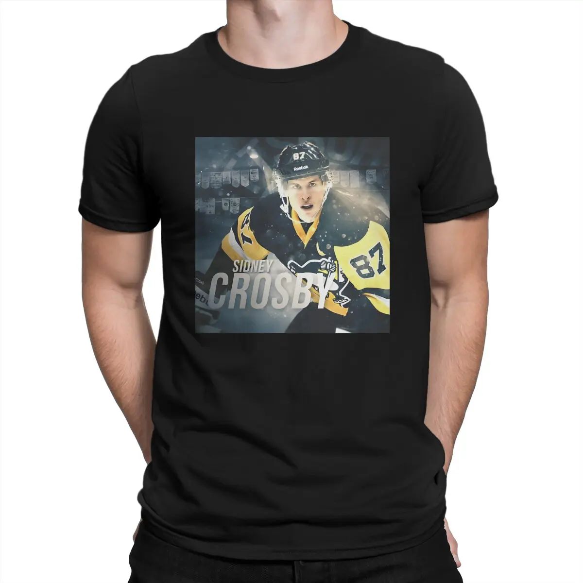 Мужская футболка Sidney Crosby, подходящая для маски, модная футболка, оригинальные свитшоты, новый тренд