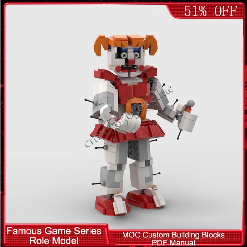 722 PCS Série de Personagens de Jogos Populares Tema Circo Menina MOC Personalizável Bloco de Construção Modular Modelo de Tijolo DIY Brinquedo de Festival Presente