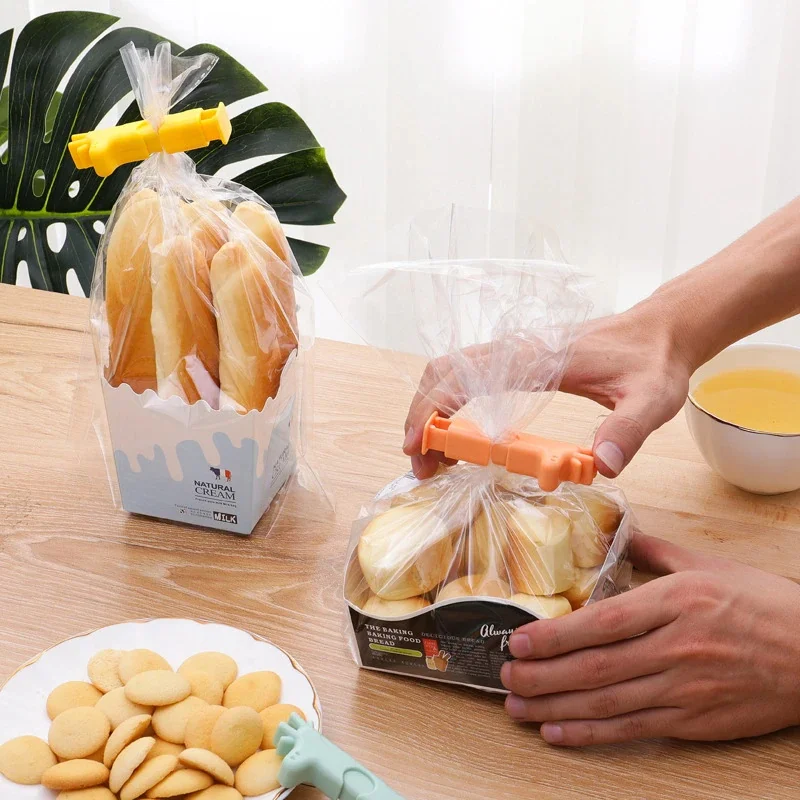 Portable Sealed Clips Kitchen Storage Food Snack Sealing Bag Clips Moisture-proof Sealing Clamp Sealer Buckle Bag Clamp Bag Clip