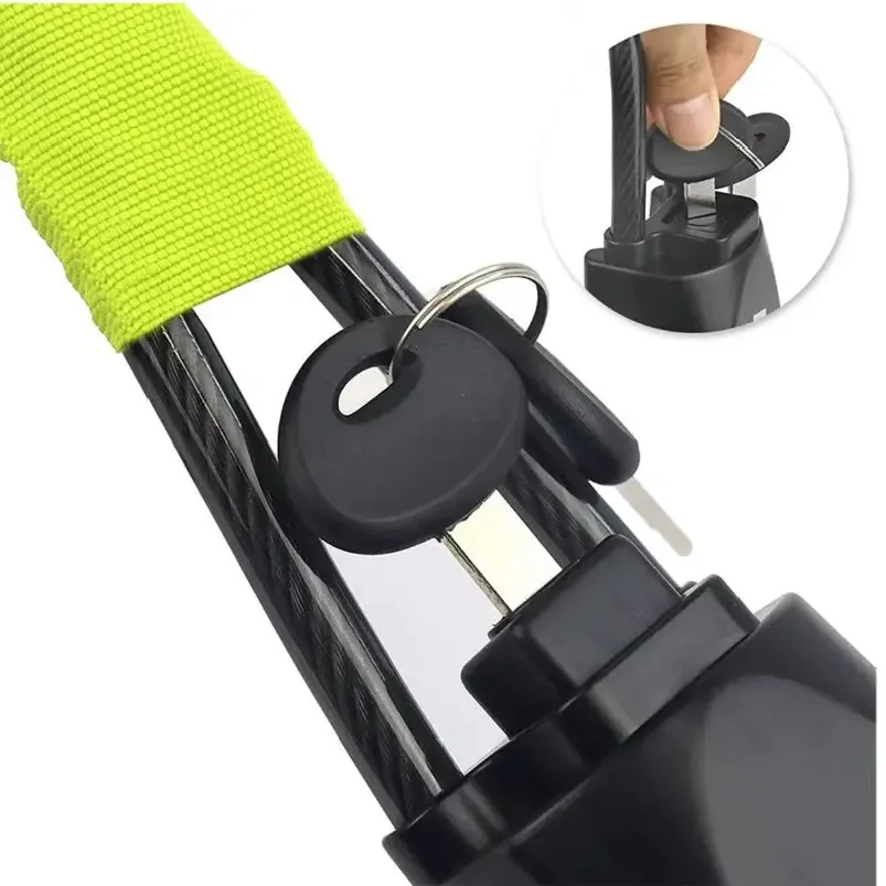Car Steering Wheel Steel LockSeat Belt Anti-theft Lock with 2 KeysAnti-theft device easy to installFits most cars SUVs
