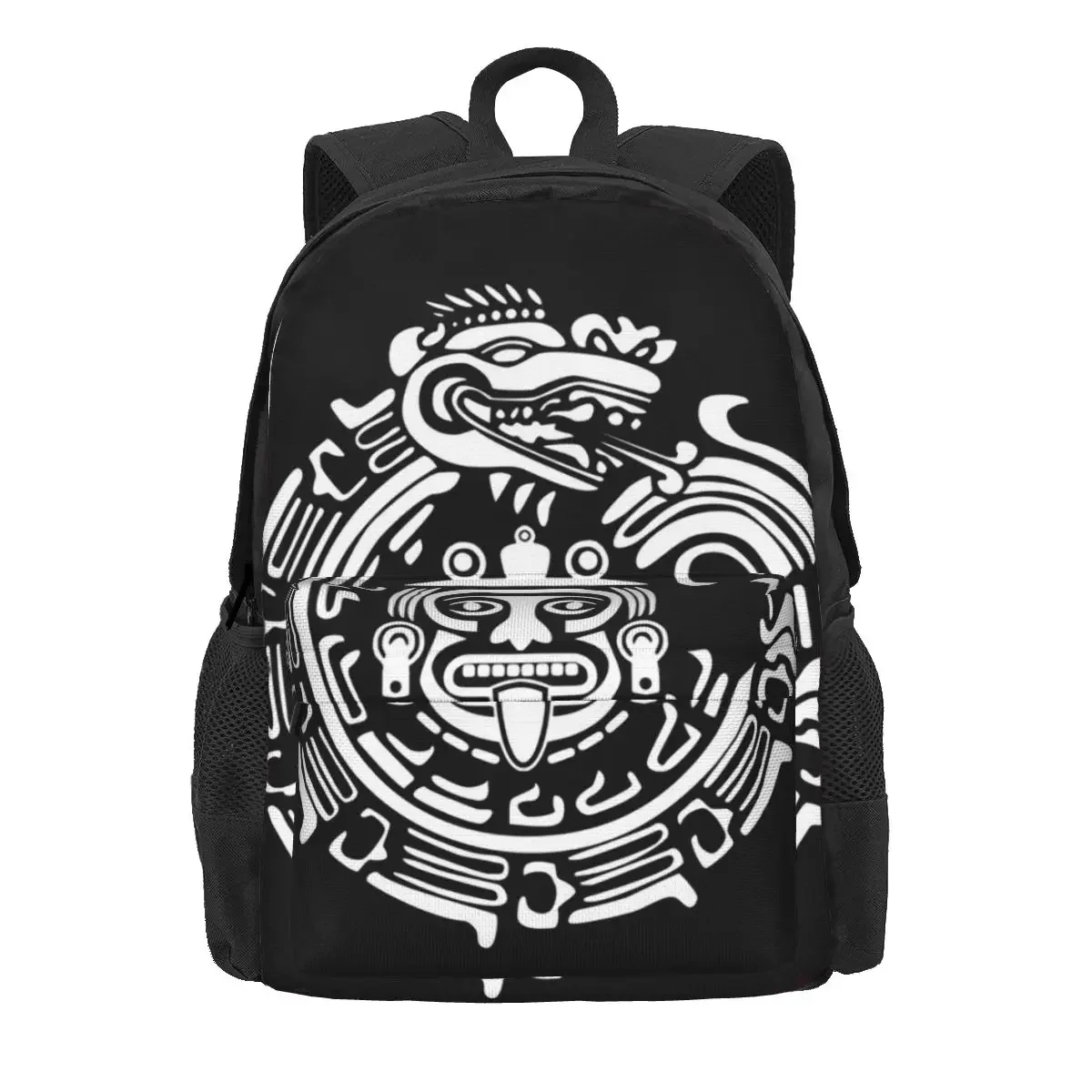 Quetzalcoatl Maya Aztec Ancient Symbol Backpacks Boys Girls Bookbag Children School Bags Cartoon Laptop Rucksack Shoulder Bag