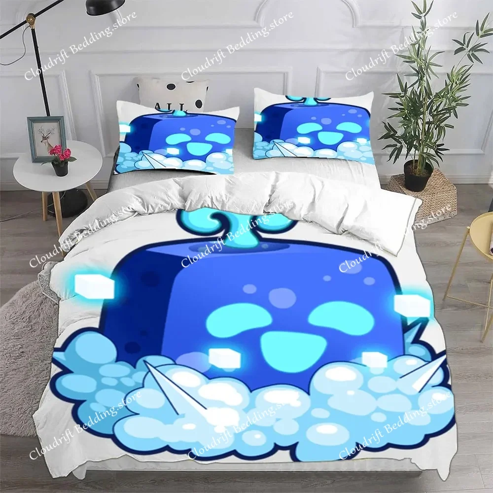 Blox Fruits Bedding Sets Bed Cover Comforter Duvet Cover Pillow Case Single Double Large Size Bedroom Decoration741 5