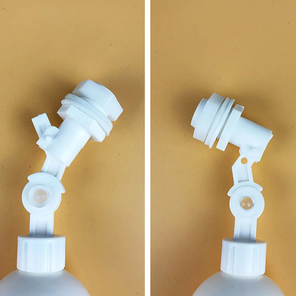 ملحقات صمام الكرة الطافية البيضاء صمام التحكم التلقائي بالكرة للمياه لقطع غيار بلاستيكية لمستوى حوض السمك مفيدة