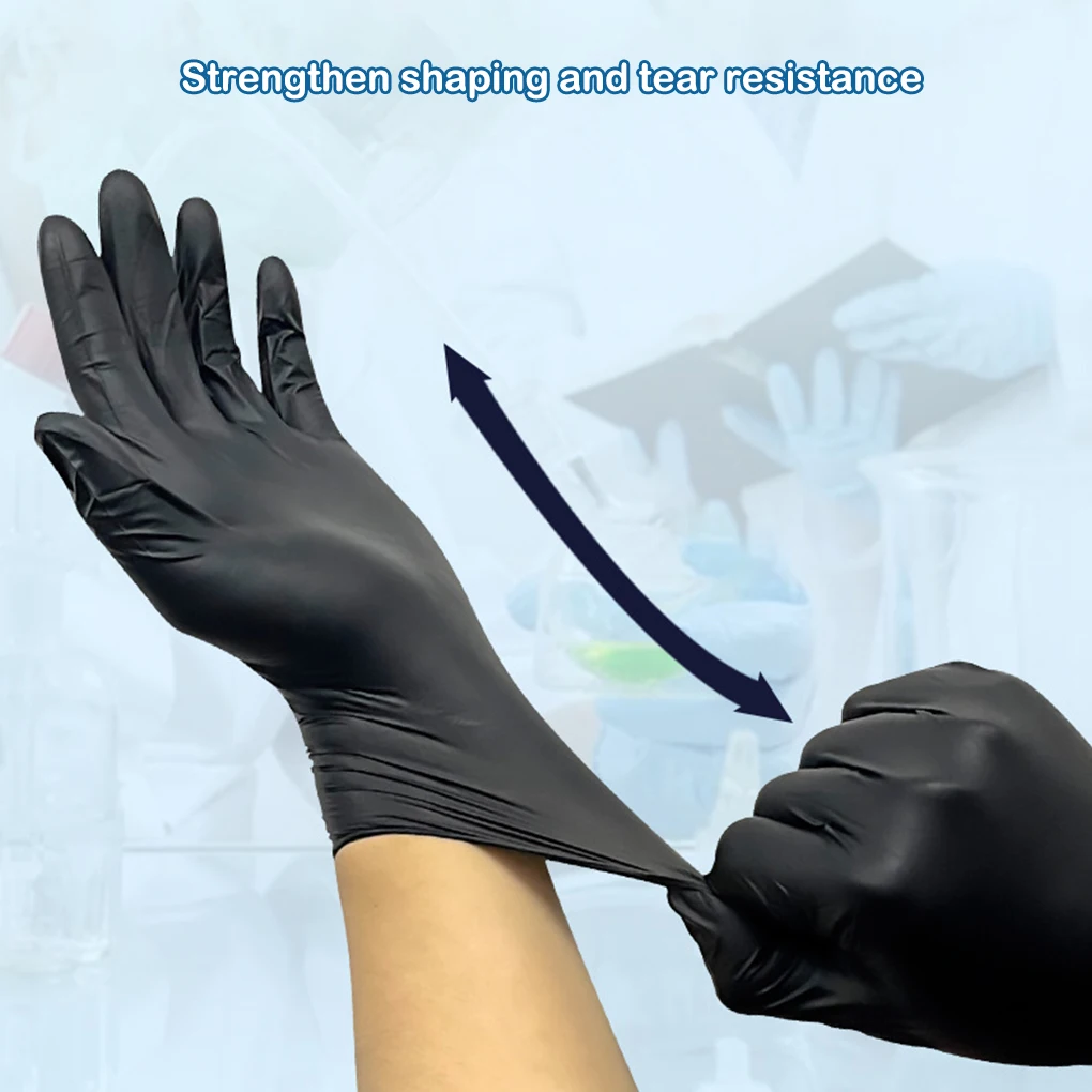 

100 Pieces Nitrile Glove Solid Color Waterproof Touch Screen Gloves