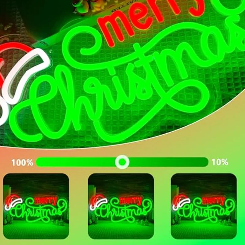 Merry Christmas Neon Sign for Wall Decor Perfect Parties  Bars Home Decorations and as a Gift for Family and Children