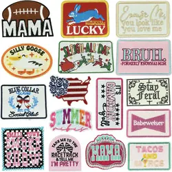Emblem Clothing Accessories Badge Sticker Embroidered Embroidery Sticker Iron-on Patches