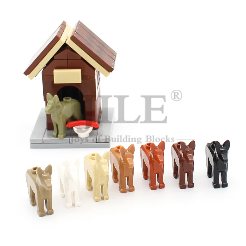 MOC Building Blocks DIY Dog Alsatian German Shepherd 92586 Bricks Toys Educational Animal Compatible with Assembles Particles