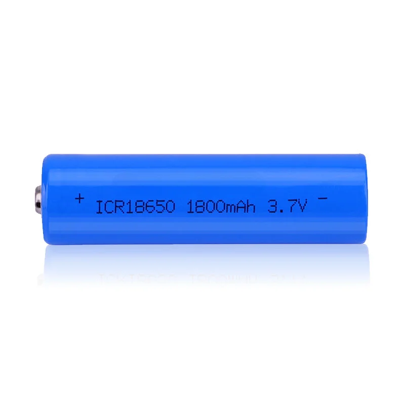 Rechargeable Lithium Battery ICR18650 18650 3.7V 1800mAh  Li-ion Batteries + USB Charger for Fan Amplifier LED Light Flashlight