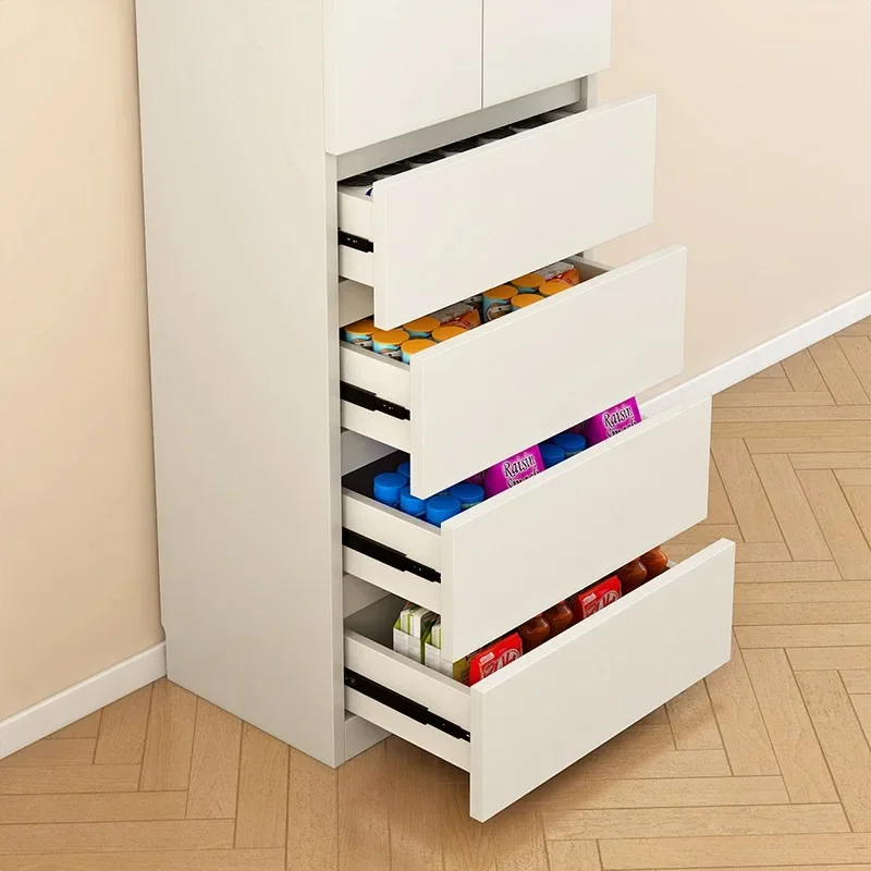 Hi Pei, a small craftsman, side cabinet with a small size against the wall,  double-layer ultra-narrow kitchen crevice cabine