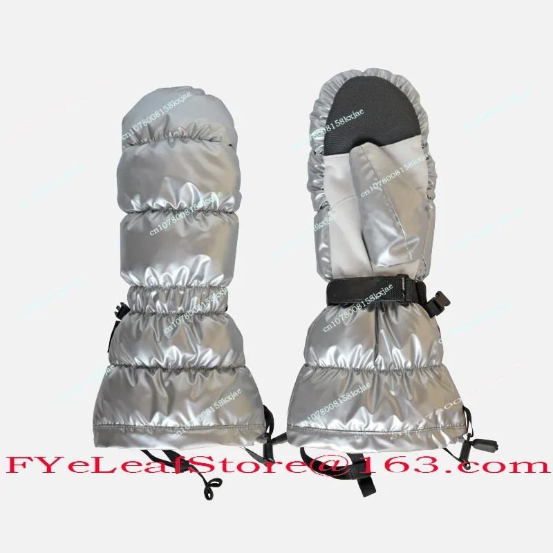Goose Down Real Sheepskin Wool Long Thickened Warm Outdoor Snowboard Men