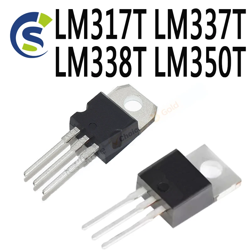 10PCS New and Original TO-220 LM317 TO220 317T IC LM337 LM338 LM350 IC Chipset LM317T LM337T LM338T LM350T