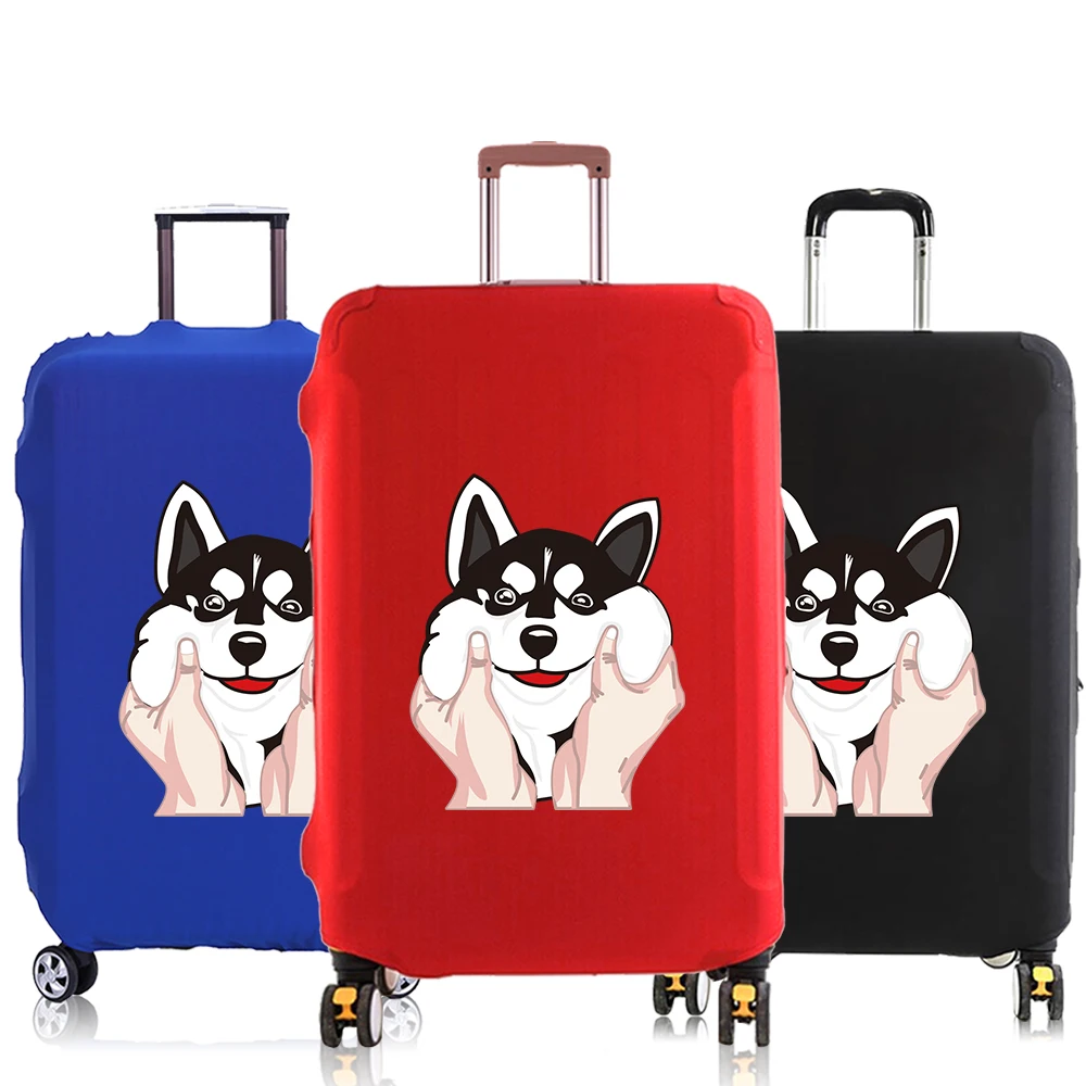 Trolley Luggage Cover suitcase Elastic dust covers for 18-32 inch Baggage cover Travel Accessories protective case Dog Series