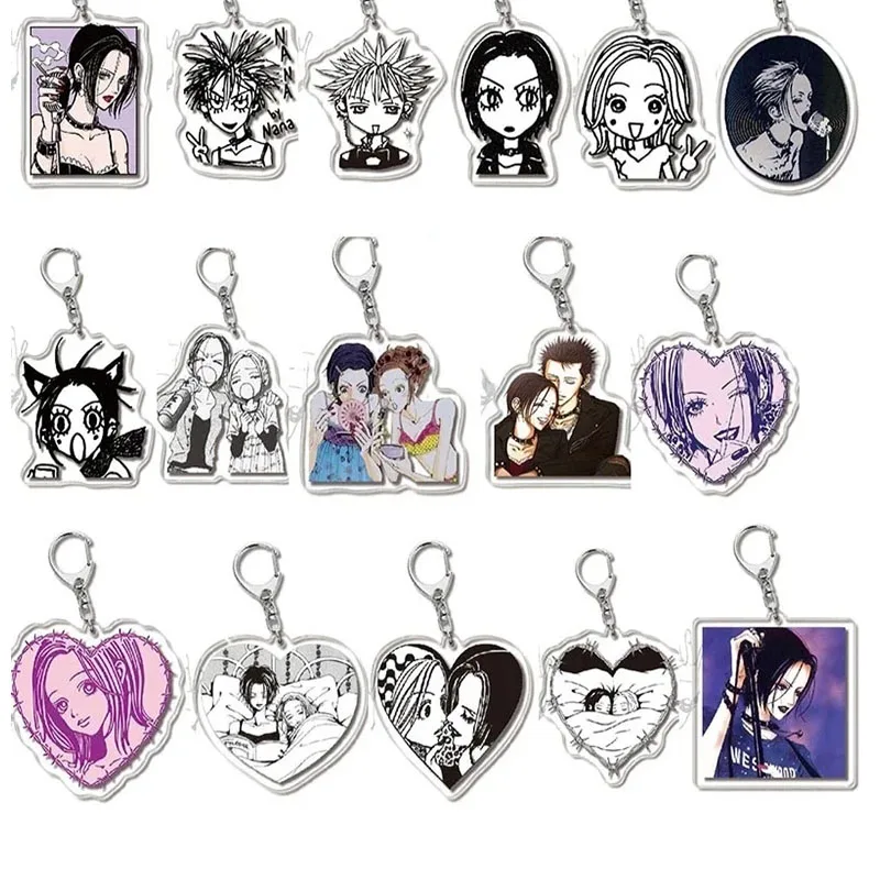 

20pcs Anime NANA Acrylic Keychain Ai Yazawa Osaki Nana Serizawa Reira Figures Key Holder Jewelry For Women Men Accessories Gifts