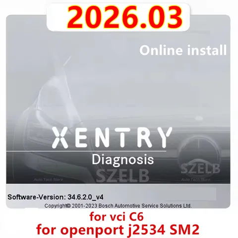 Xentry 2026.03 for PSAATHRU DAS Install Online Xentry 2025.12 DAS VEDIAM.O DT.S WI.S EPC Starfid for OpenPort J2534 SM2 for C6