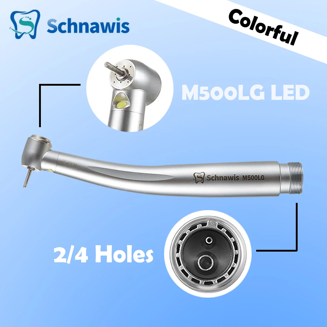 

Colorful M500LG LED Turbine Handpiece Dental High Speed Handpiece Dentist Tool Dentistry LED Handpiece Dental Tools