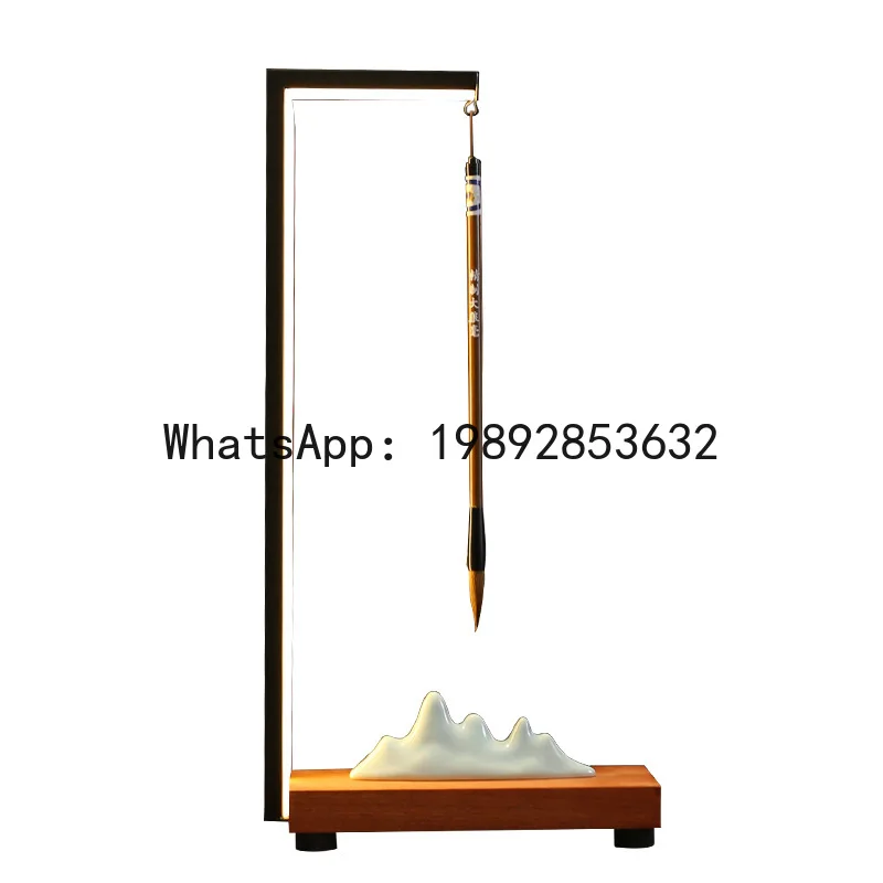 Hys new chinoiserie lamp circle ornament creative home living room entrance office pen holder decoration incense burner ornament