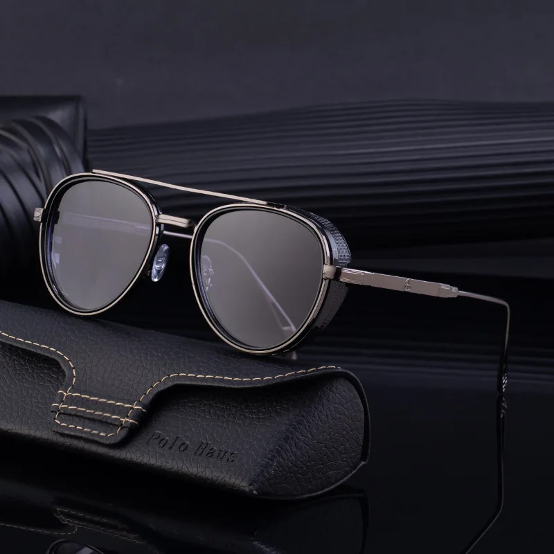 

2025 Sunglasses for Men, European and American Fashion Glasses, Retro Punk Style Sunglasses for Men, High End Sensation Glasses
