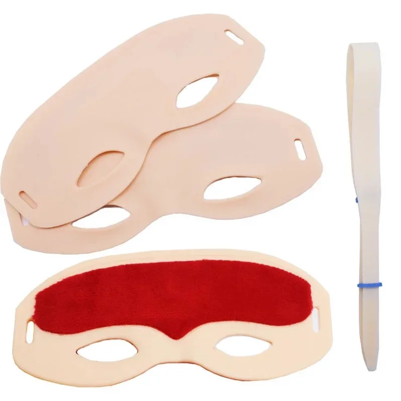 

Permanent cosmetics 1 set of microblade accessories 3 pcs silicone false eyebrow band practice skin nipple tape headband