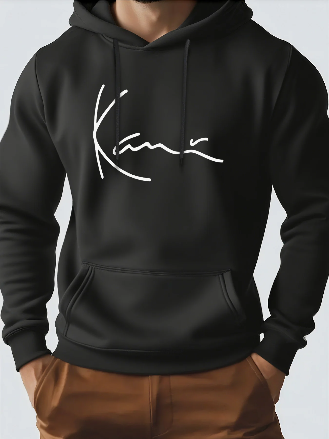 

Толстовка с капюшоном для мужчин, уличная одежда, толстовки с рисунком в рукописном стиле Kanye, мужская одежда на весну, осень и зиму.