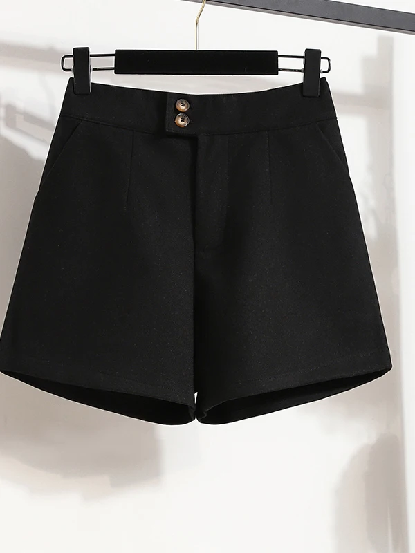 Women's Casual High Waist Straight Leg Pants Loose Fit Comfortable Space Cotton Boot Cut Shorts Autumn Winter Outerwear
