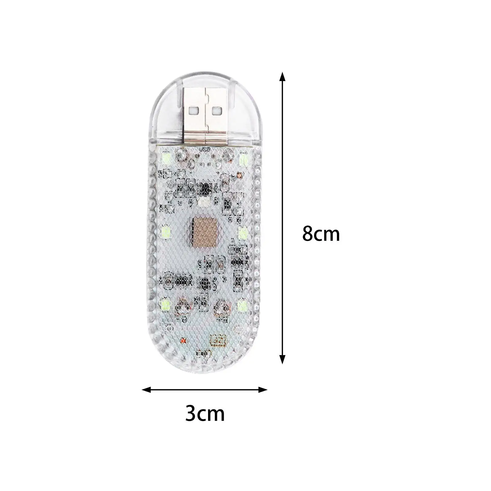 Generic Magnetic Car Interior Light Car Decor Night Light Ambient Lighting for Home Vehicle Automotive Ceiling Roof Truck