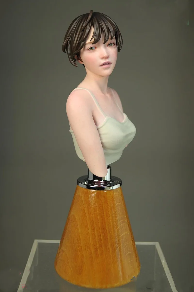 

Asian Girl Bust Resin Model Figure Gk Micro Miniature 3d Printed White Model Toy Unassembled And Unpainted Kit