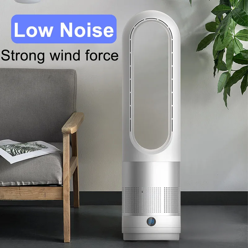 18 inch remote control bladeless fan air circulation household desktop floor standing silent LED display electric fan 220V