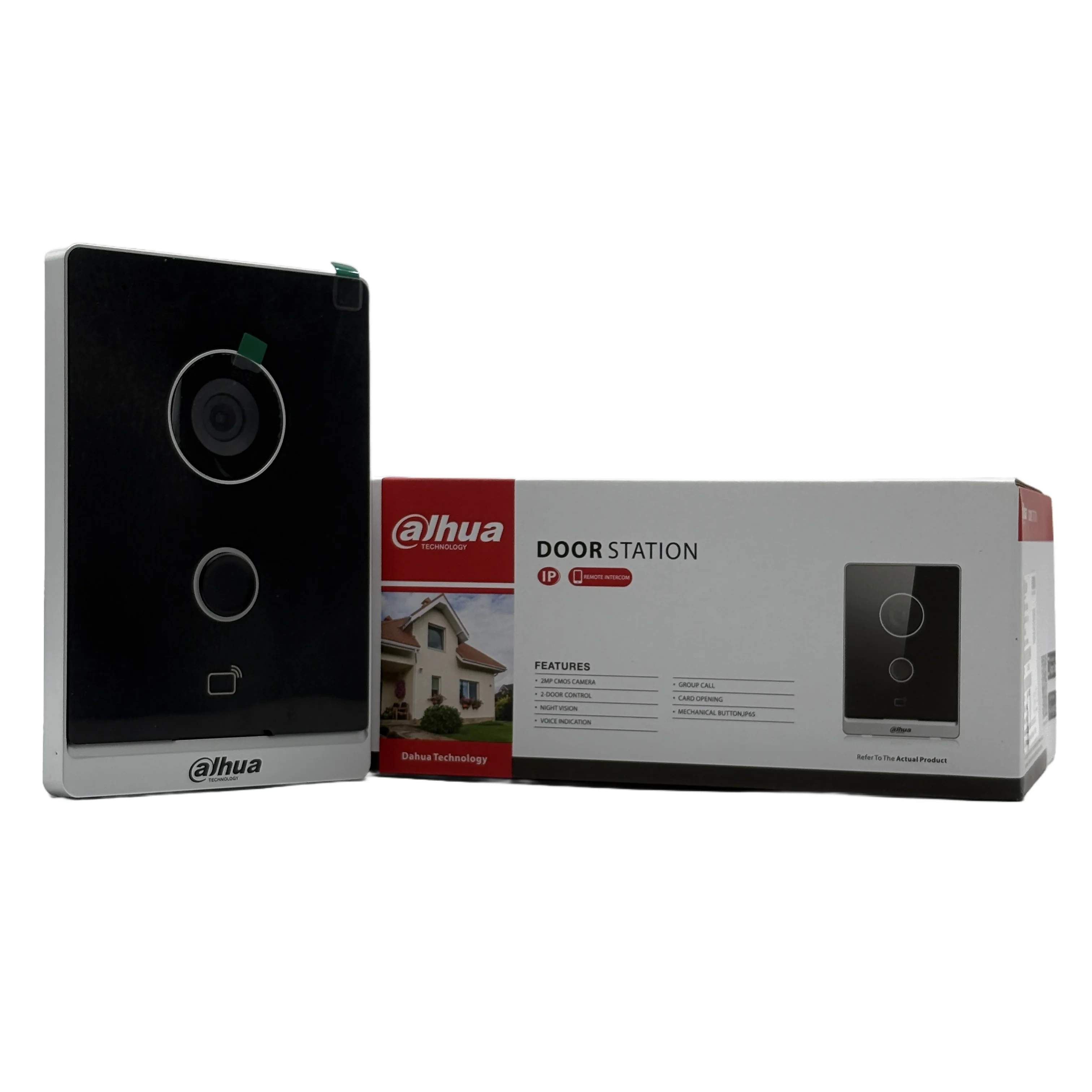 Dahua VTO2211G-P-S2 IP Villa-deurstation, 2 MP video-intercom, APP-afstandsbediening/kaartontgrendeling (10000 kaarten), tweewegaudio, PoE