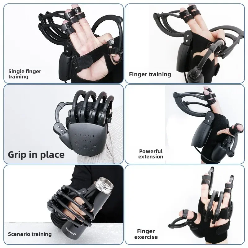Finger rehabilitation trainer, stroke bionic exoskeleton finger massage instrument