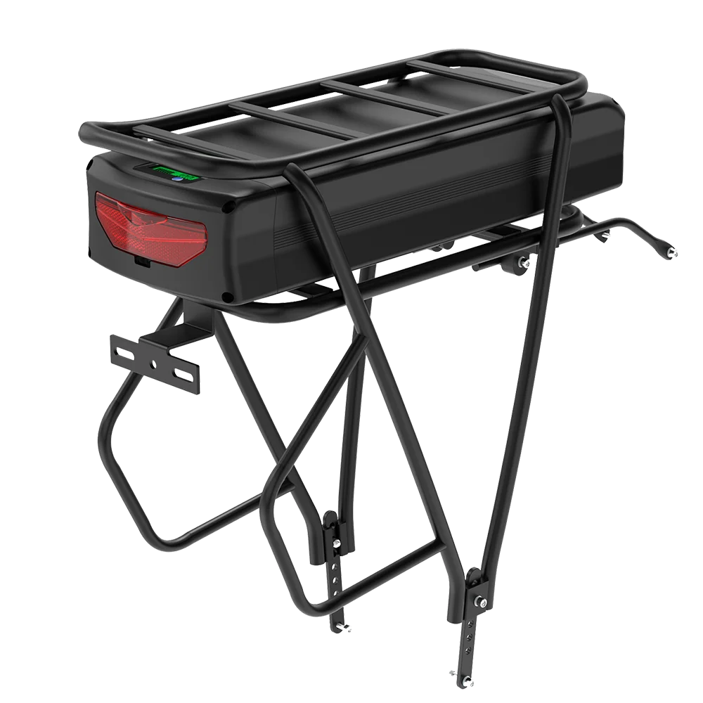 52V 48V 30AH E-Bike-Akku für Gepäckträger, 21700-Zellen-Lithium-Akku-Pack mit Gepäckträger für 3000W 2000W 1500W 1000W 750W 500W 24'-28 Zoll Motor