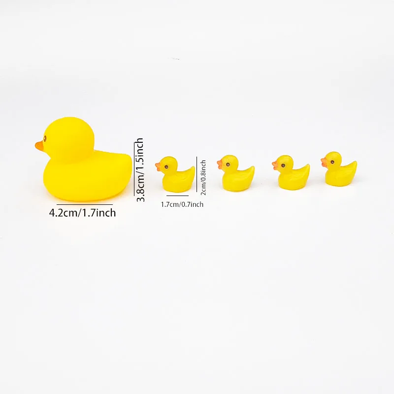 5/10pcs Set Cute Big and Small Yellow Duck Shoes Charm Shoe Decoration Sandals DIY Accessories