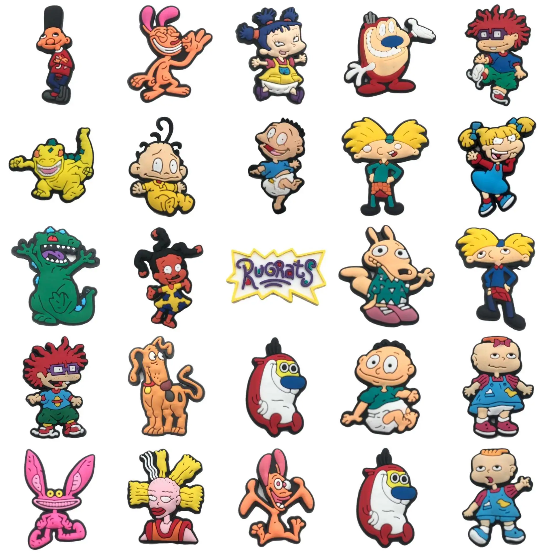 11-60 قطعة من حلية الأحذية ذات طابع كرتوني باريس - إبزيم زخرفي لطيف من مادة PVC للصنادل وأحذية الحديقة وهدية حفلات الأطفال والمهرجانات"