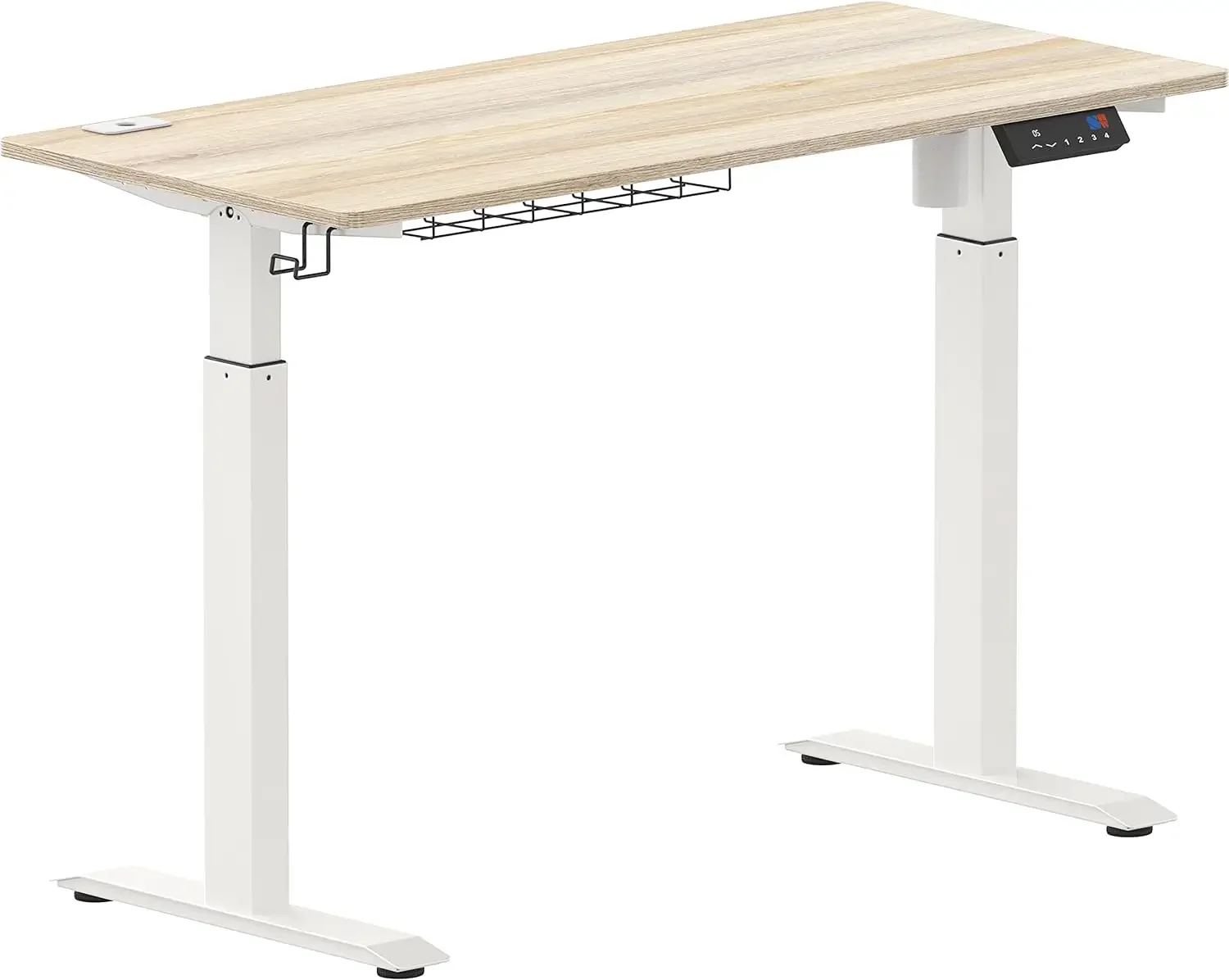 Memory Preset Electric Height Adjustable Standing Desk, 48 x 24 Inches, Maple