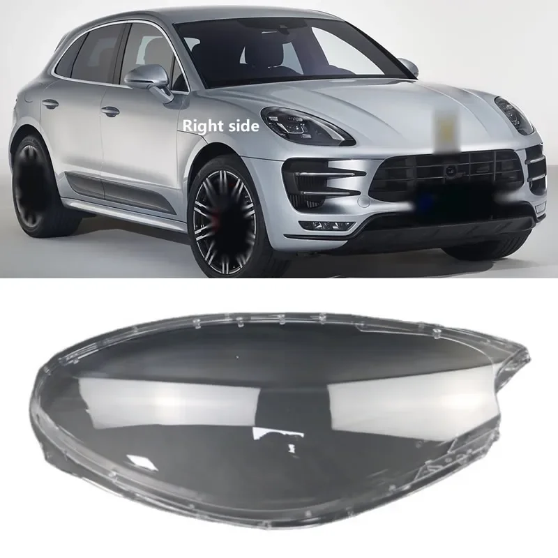 Car Front Headlight Cover Lens Glass Headlamps Transparent Lampshade  Masks For Porsche MACAN 2014-2017