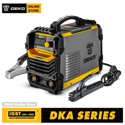 DEKO MMA SERIES 220V IGBT MMA saldatrice DC INVERTER saldatrice ad arco 120/160/200/250 AMP per principianti domestici leggero efficiente