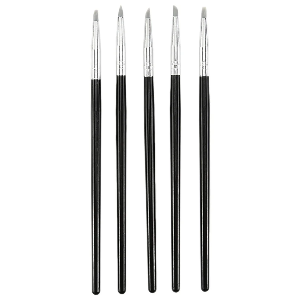 5Pcs Silicone Head Pen for Watercolor and Clay Projects Dyeing Gradual Change Fashionable and Beautiful Design