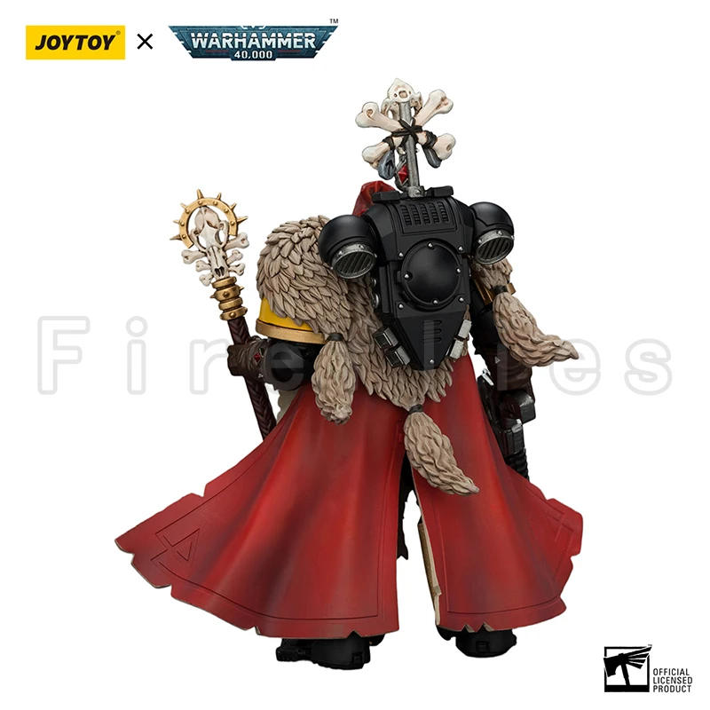 JOYTOY 1/18 Action Figure 40K Space Wolves Wolf Priest with Absolvor Bolt Pistol and Crozius Anime Model Toy view 3