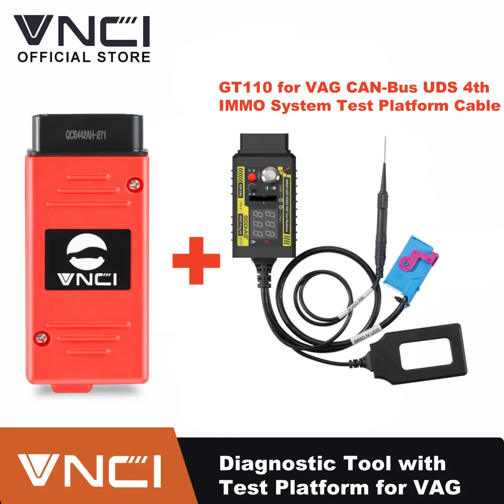 Herramienta de diagnóstico automático VNCI DoIP para software de ingeniero VAG compatible con CAN FD/DoIP con tablero IMMO Key Match Cable de